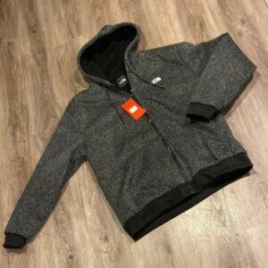 The North Face Men's Hooded Denali Fleece Jacket- Black Size XL NWT